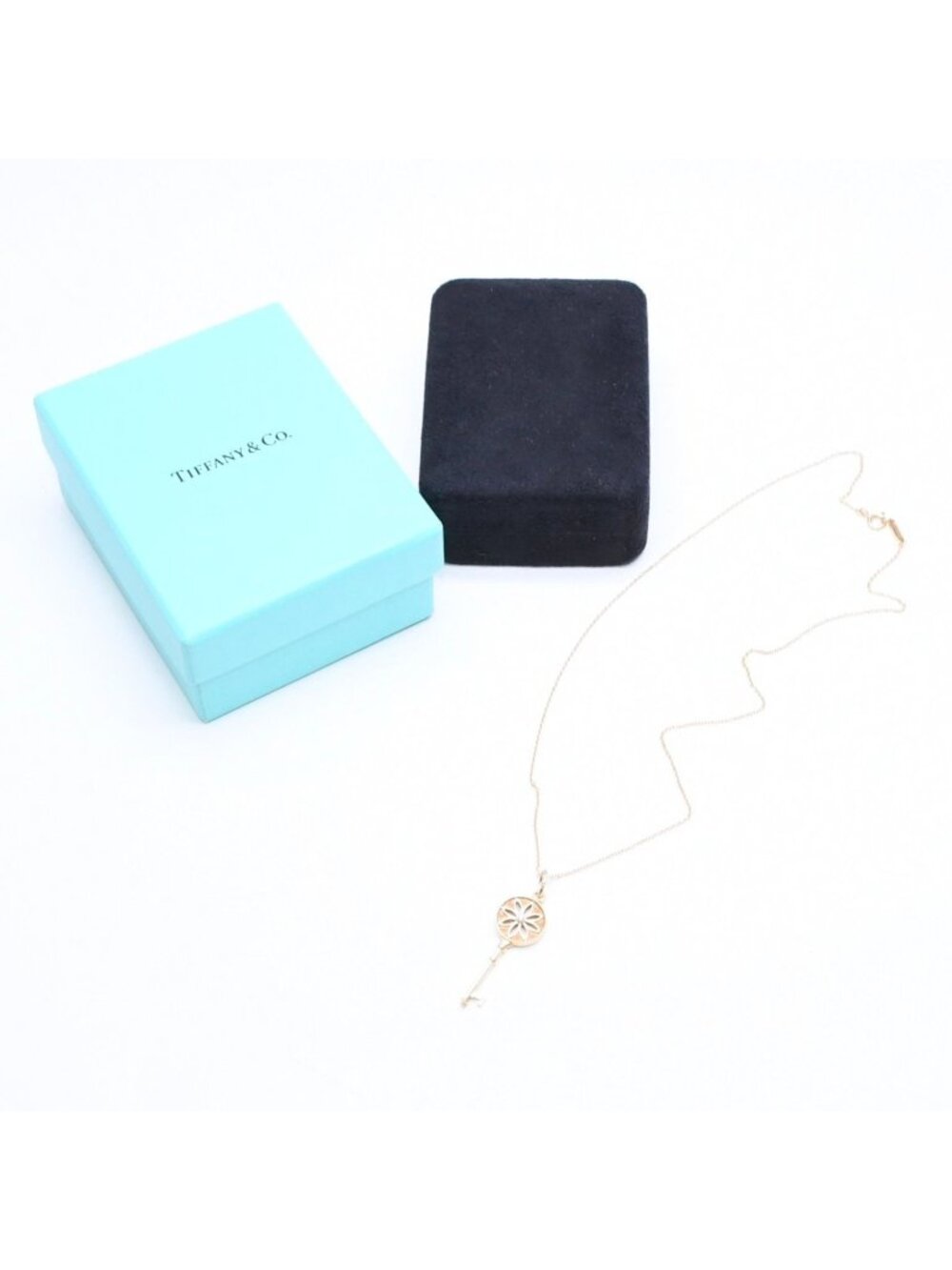 Tiffany & Co Daisy Key Peretti Necklace Diamond Gold